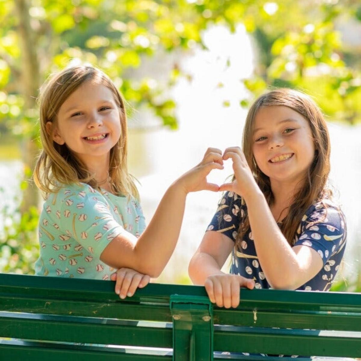 Big Kid PJ S/S - Little Slugger Aqua