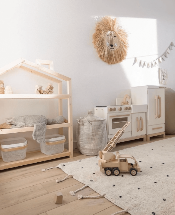 Aidan Wooden House Shelf Furniture Ellie & Becks Co.