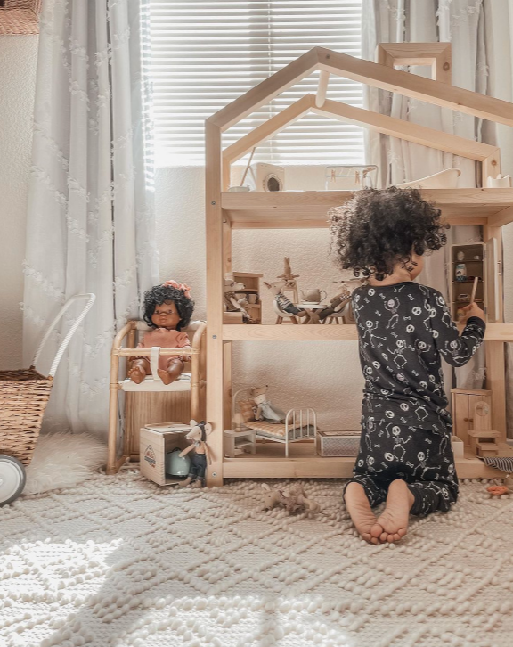 Aidan Wooden House Shelf Furniture Ellie & Becks Co.