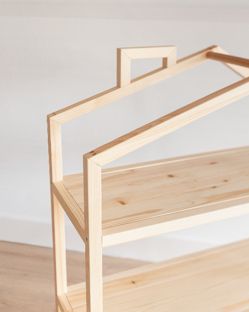 Aidan Wooden House Shelf Furniture Ellie & Becks Co.