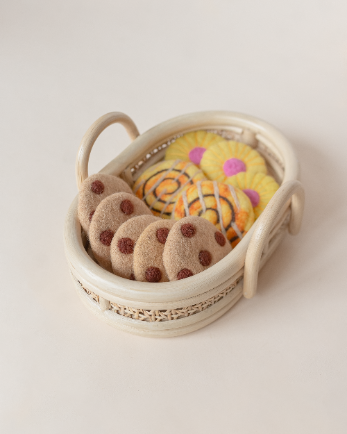 Rattan Play Tray Organization Ellie & Becks Co.