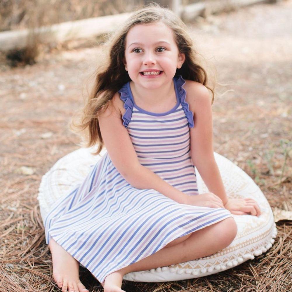 Emma's Racerback Dress - Purple/Orchid Stripe