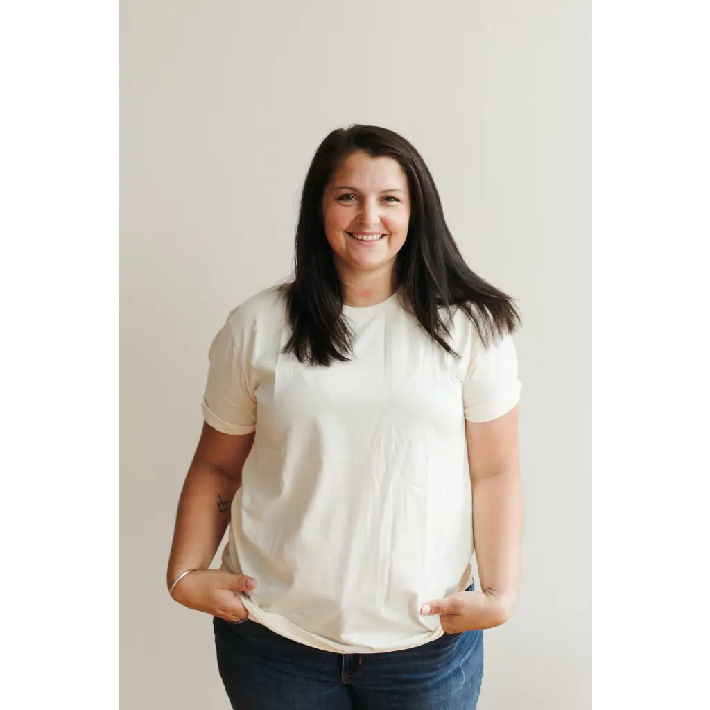 Organic Cotton Everyday T-Shirt in Natural