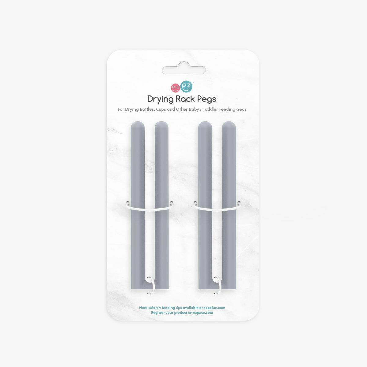 Drying Rack Pegs Retail ezpz Gray