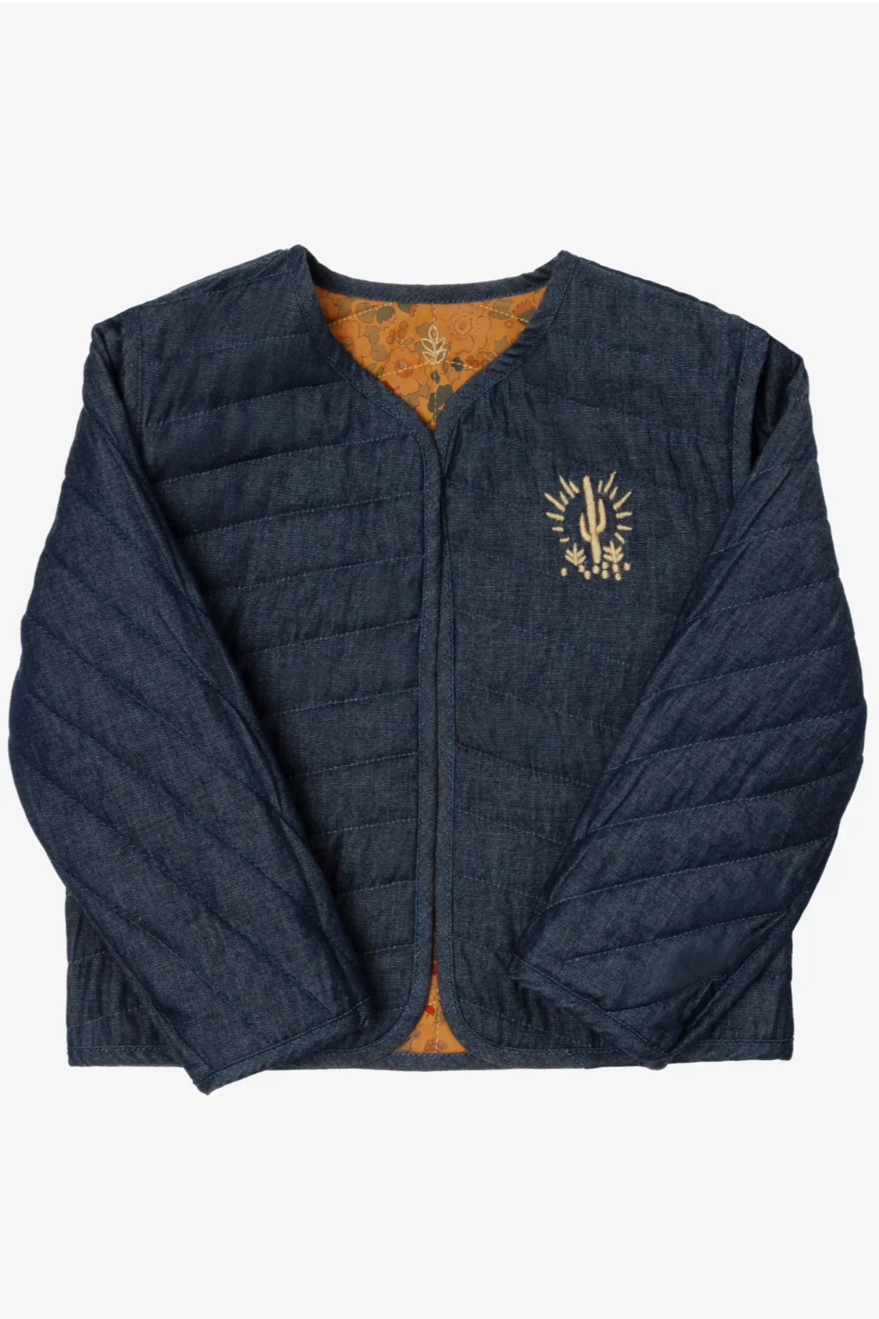 Reversible Baby Jacket - Terracotta Liberty