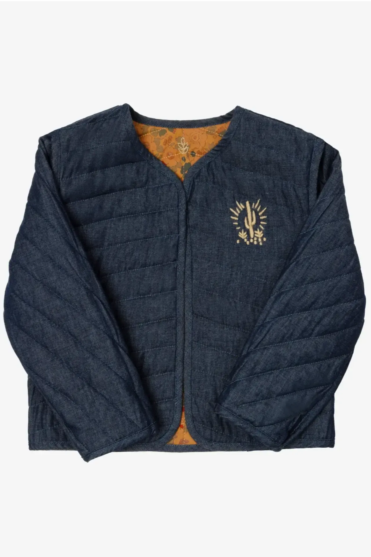 Reversible Baby Jacket - Terracotta Liberty