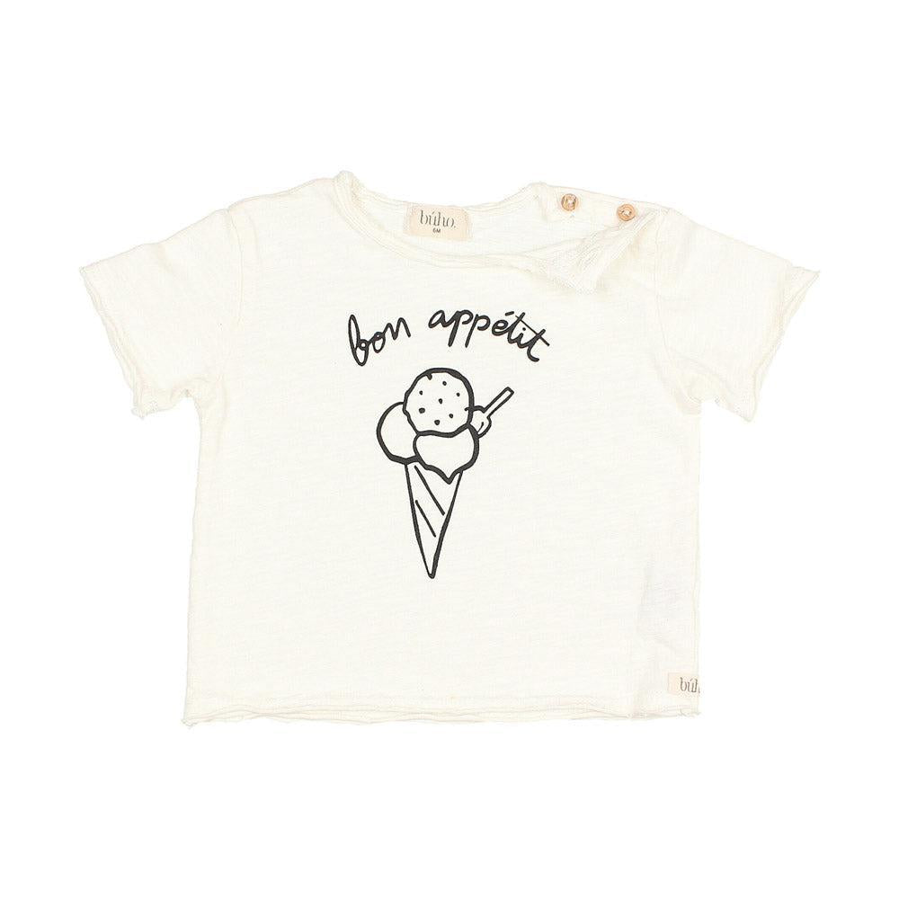 Bon Appetit T-Shirt - Ecru - FINAL SALE
