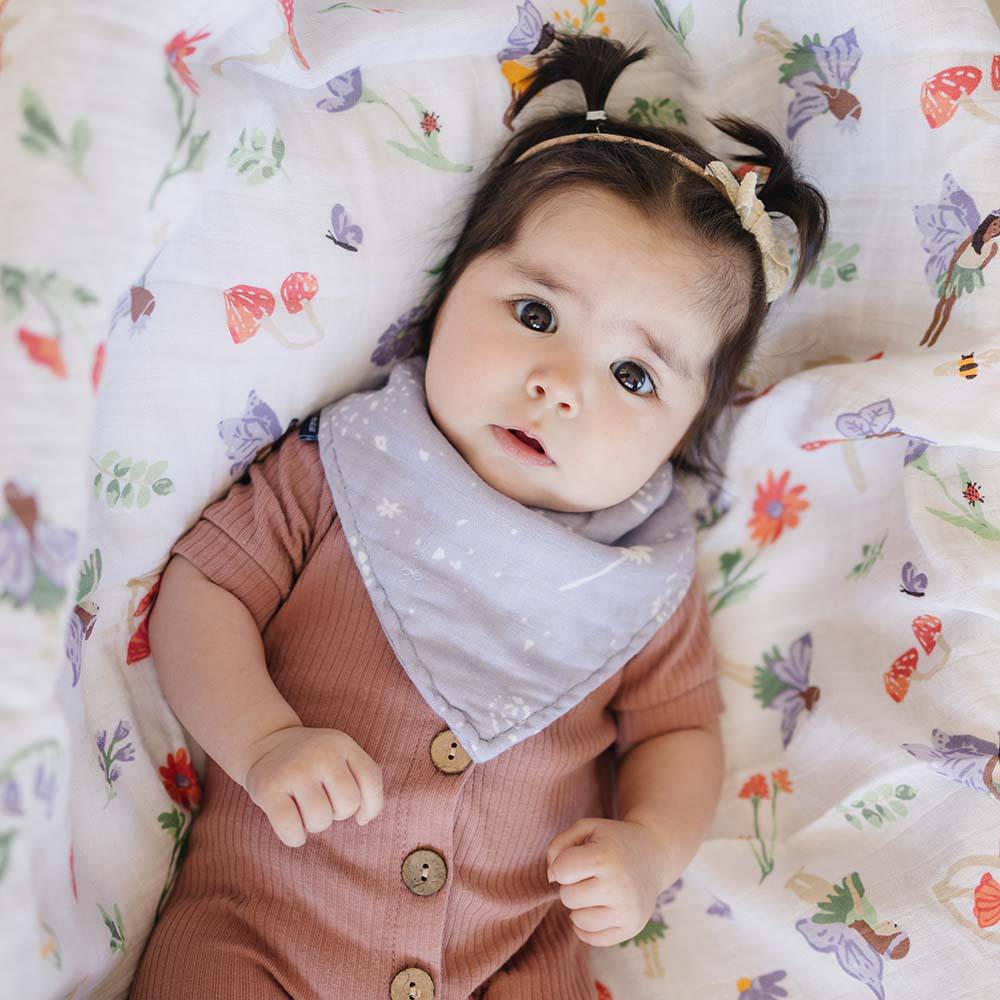 Fairy Dust Muslin Bandana Bib Bib Bebe au Lait