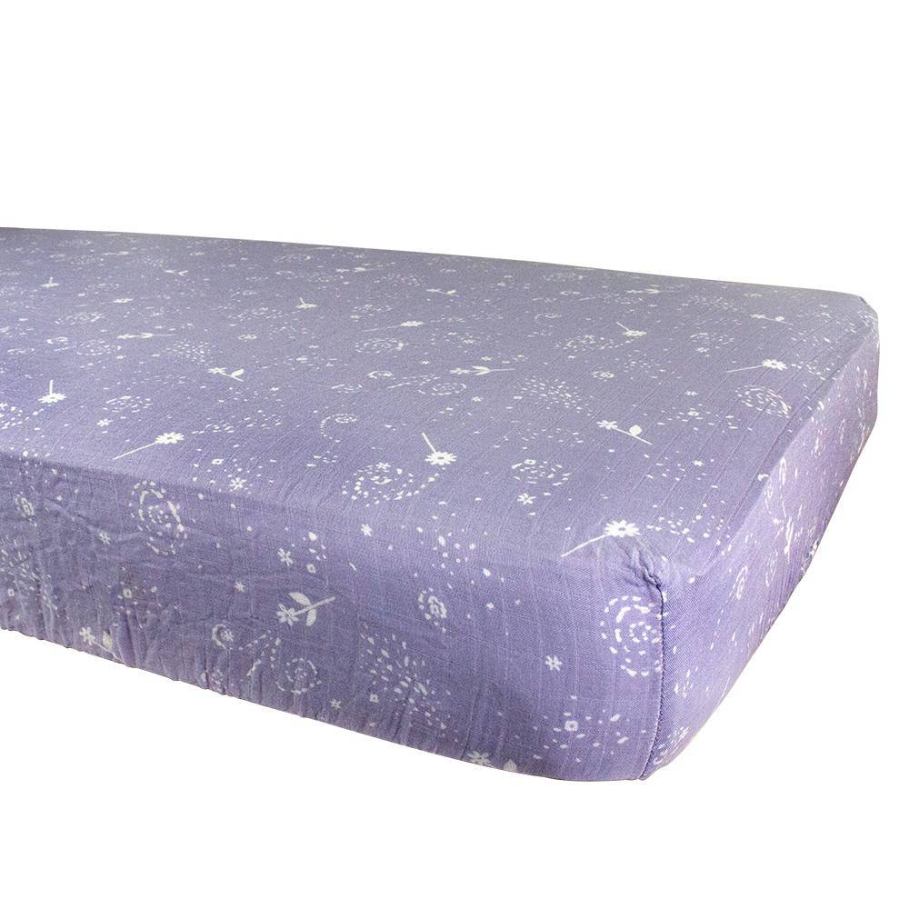 Fairy Dust Oh So Soft Muslin Crib Sheet Crib Sheet Bebe au Lait
