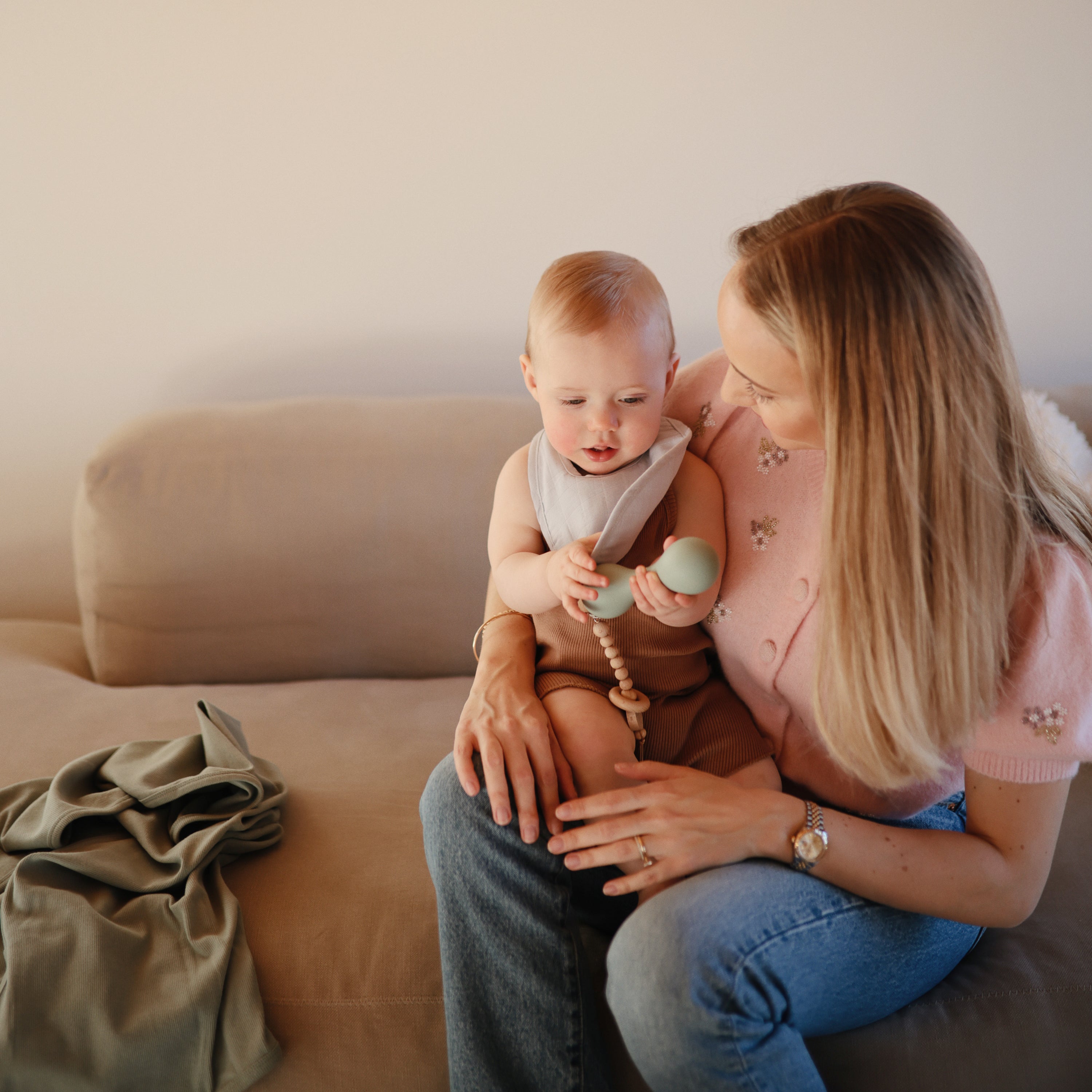 Silicone Baby Rattle Toy toys Mushie