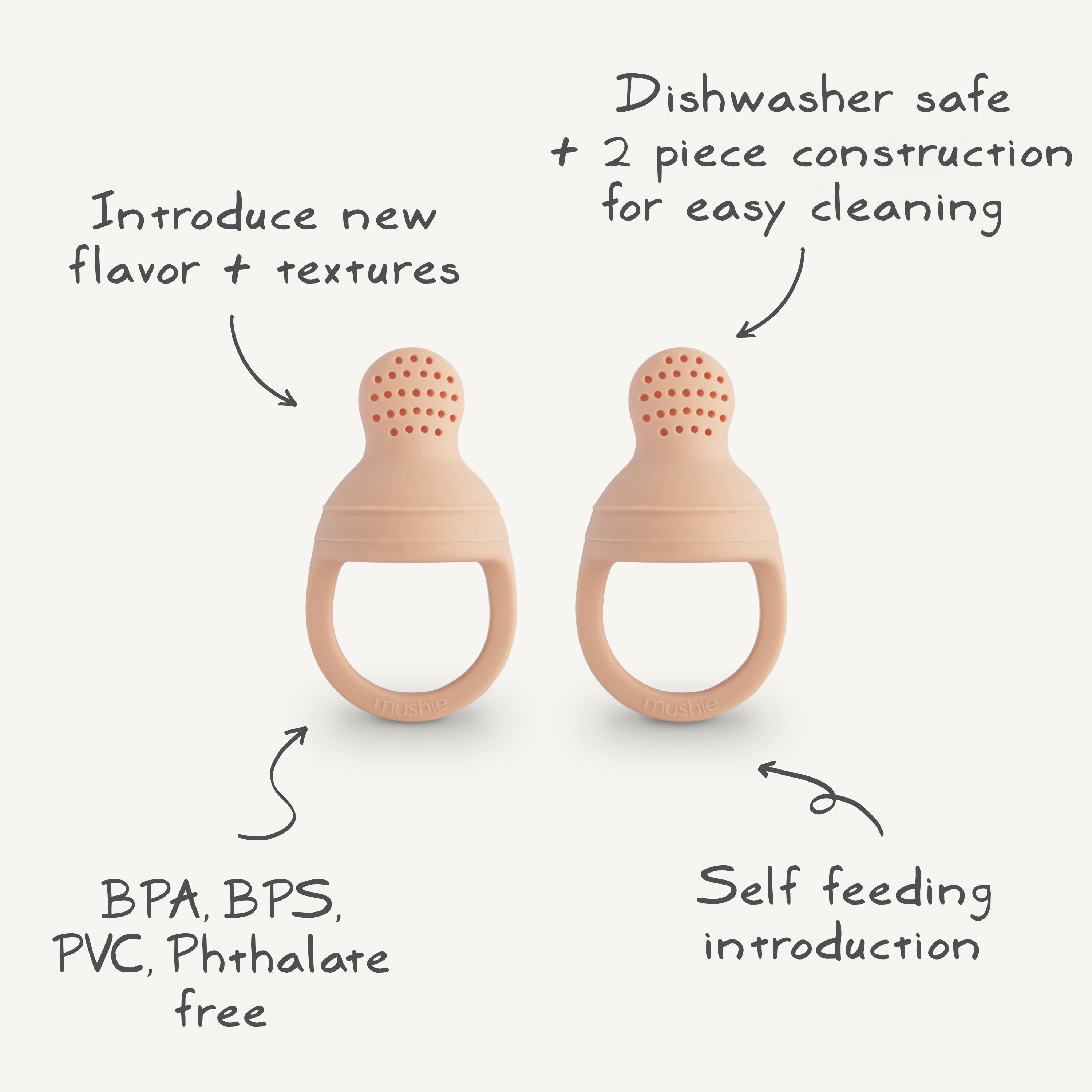 Silicone Fresh Food Feeder 2-Pack Silicone Fresh Food Feeder Mushie