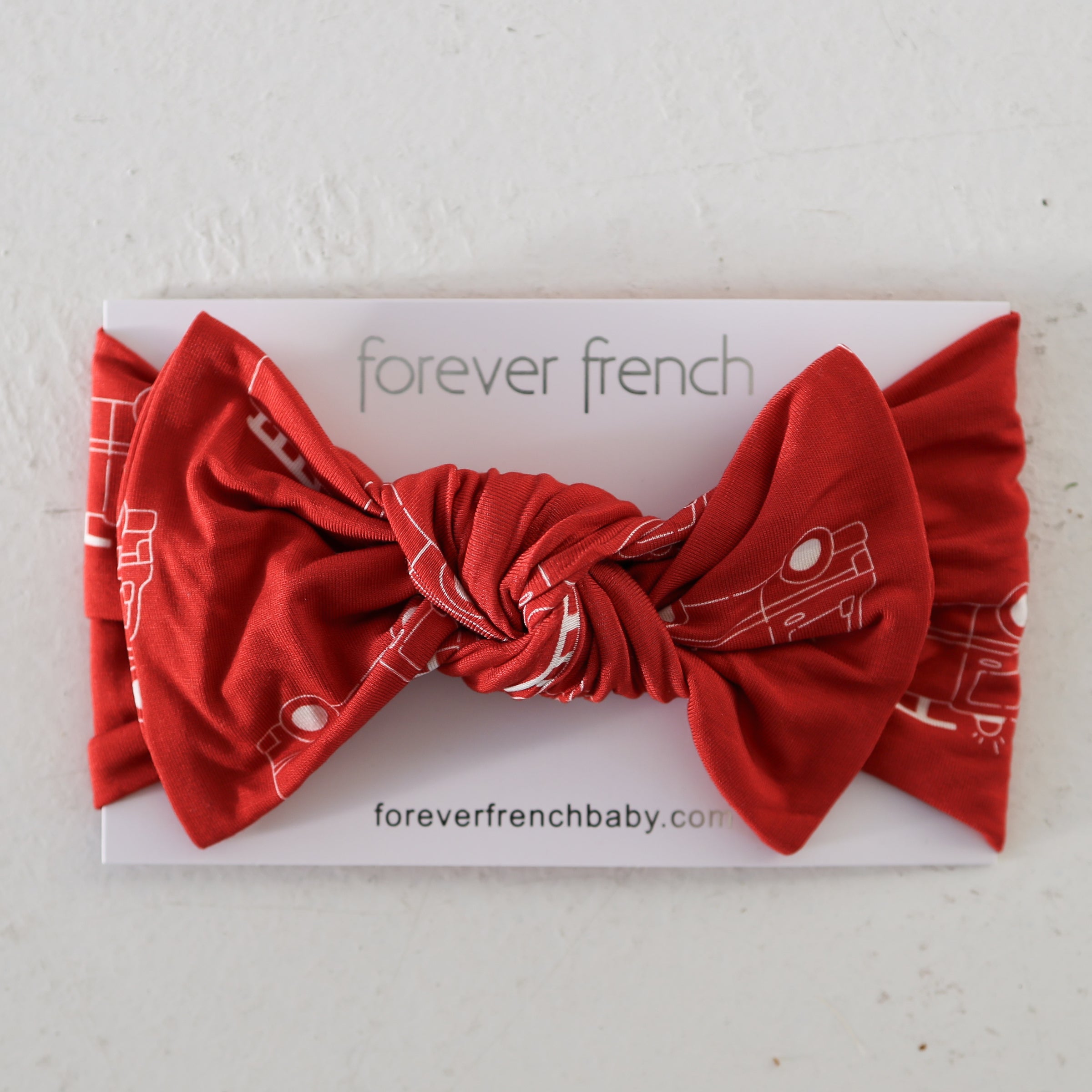 Bamboo Head Wrap | Fire Truck