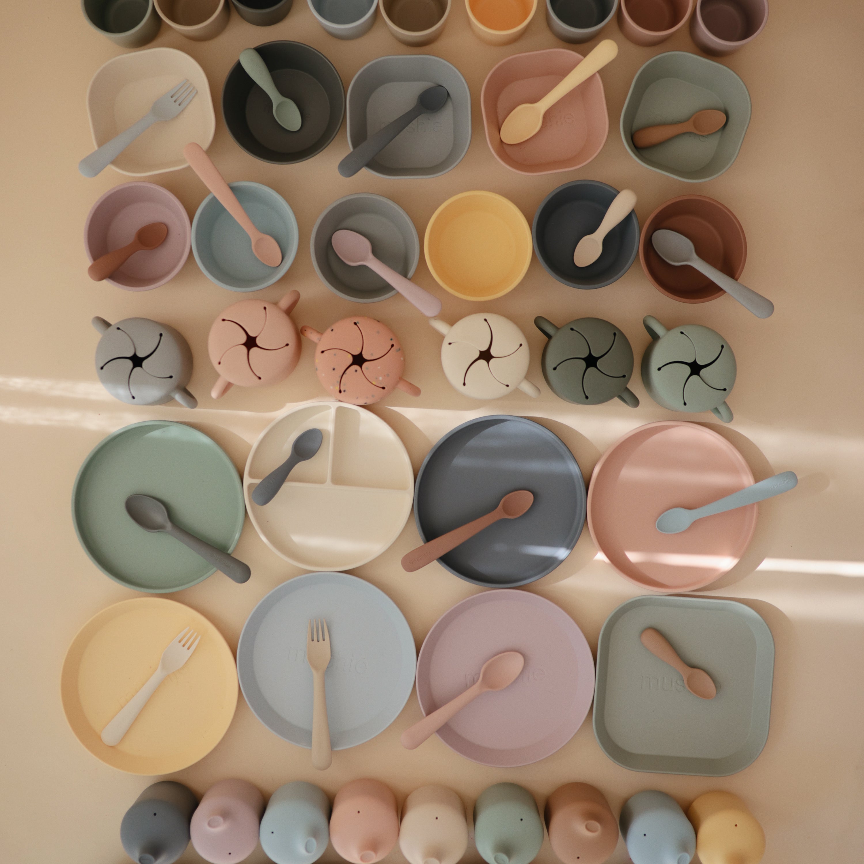 Silicone Toddler Starter Spoons 2-Pack silicone tableware Mushie