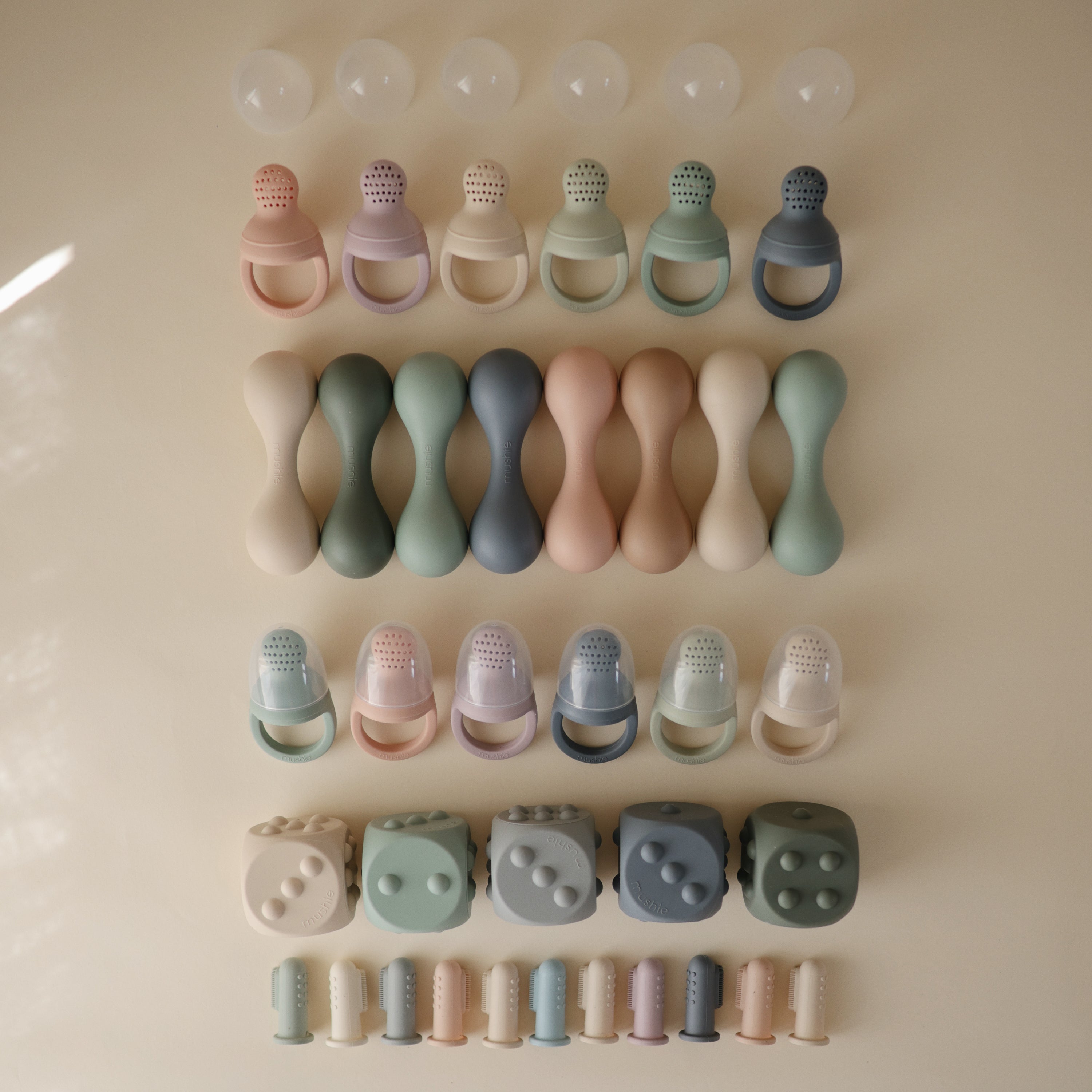 Dice Press Toy 2-Pack Press Toy Mushie