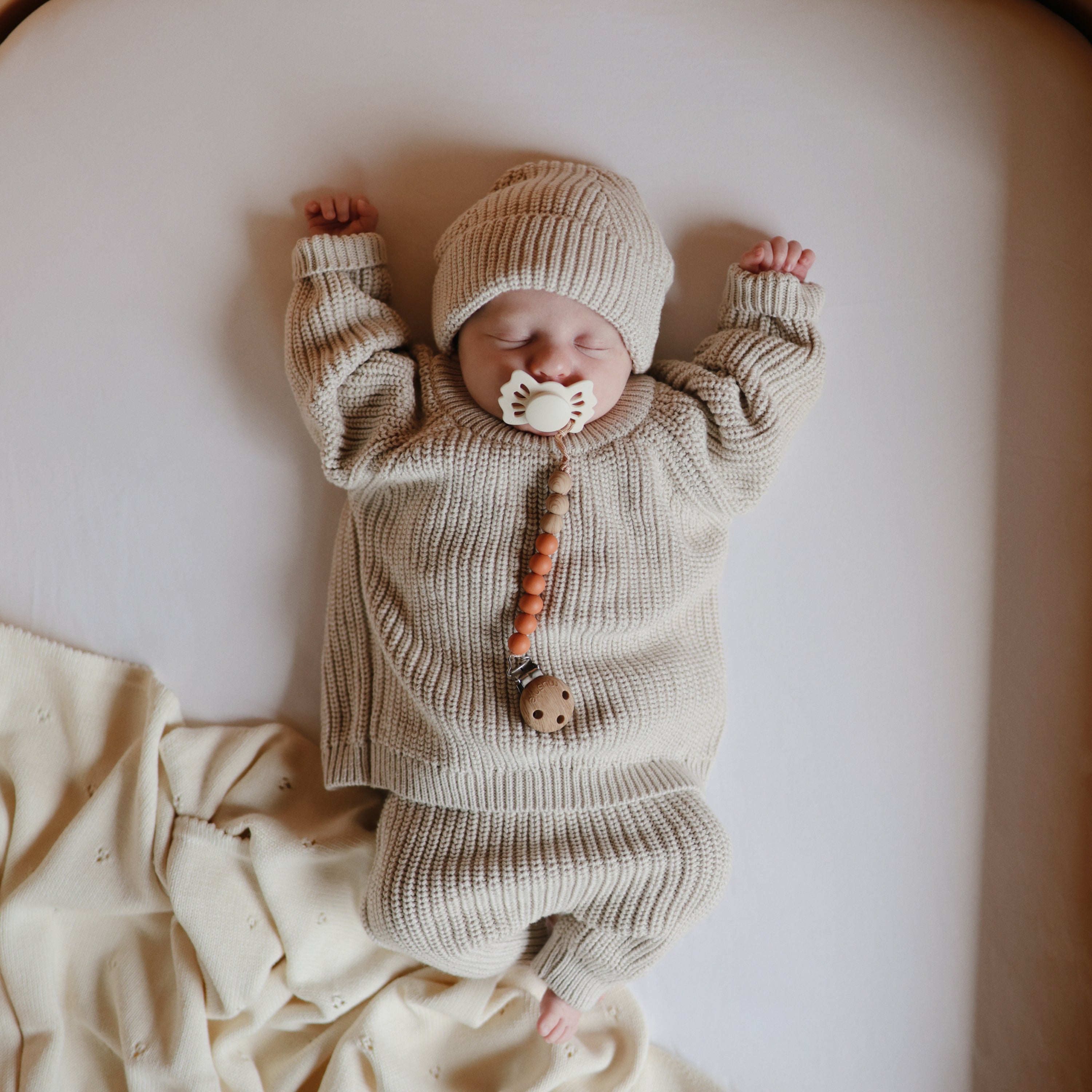 Silicone Pacifier Clip | Eva Pacifier Clip Mushie