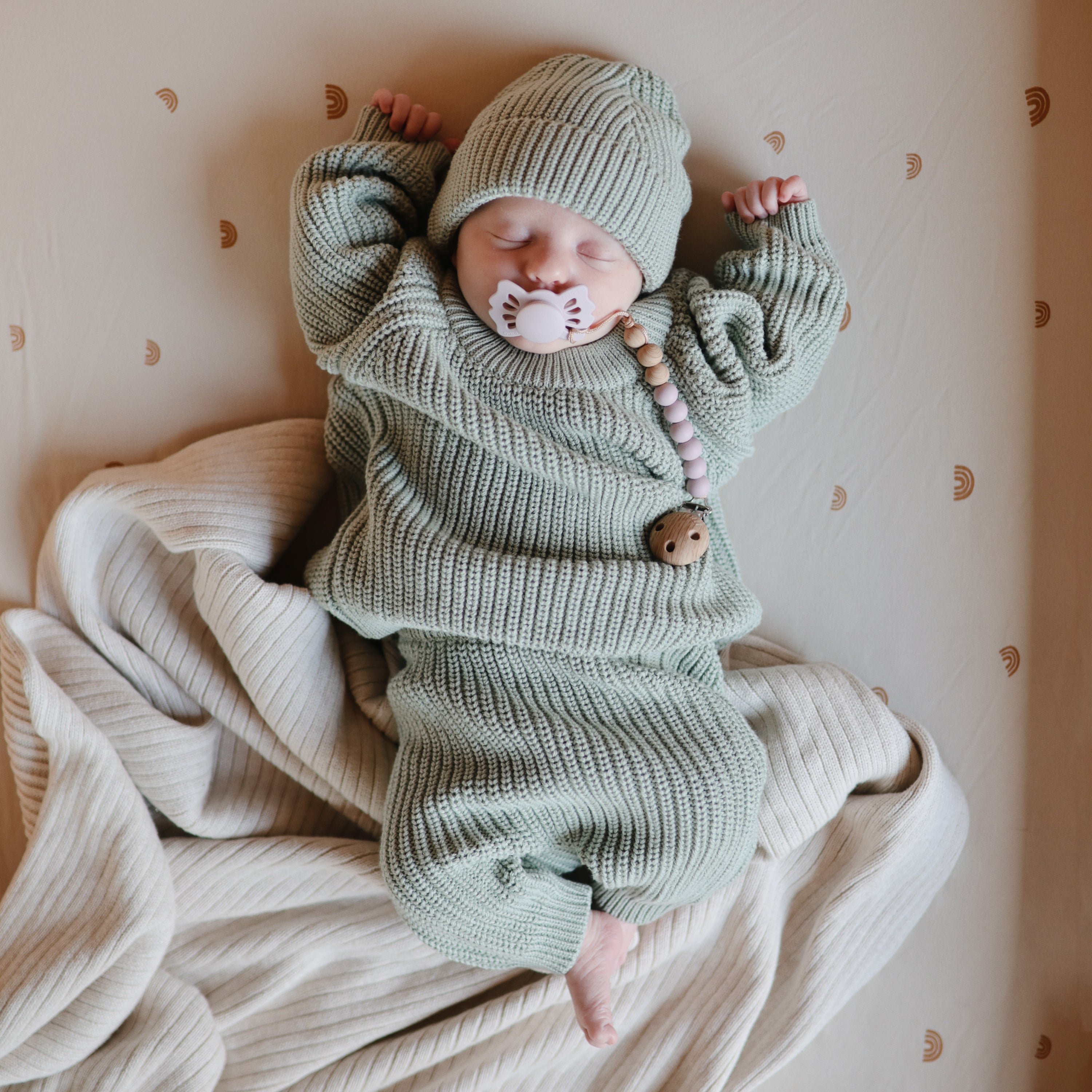 Silicone Pacifier Clip | Eva Pacifier Clip Mushie