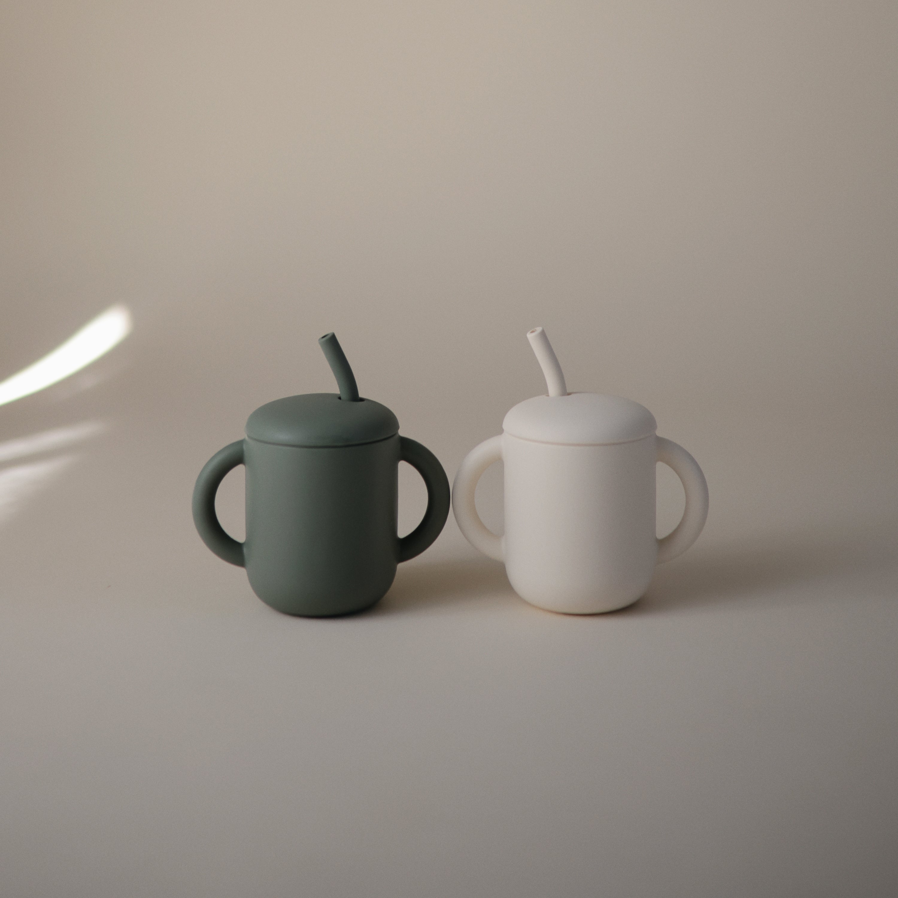 Silicone Training Cup + Straw Sippy Cups Mushie