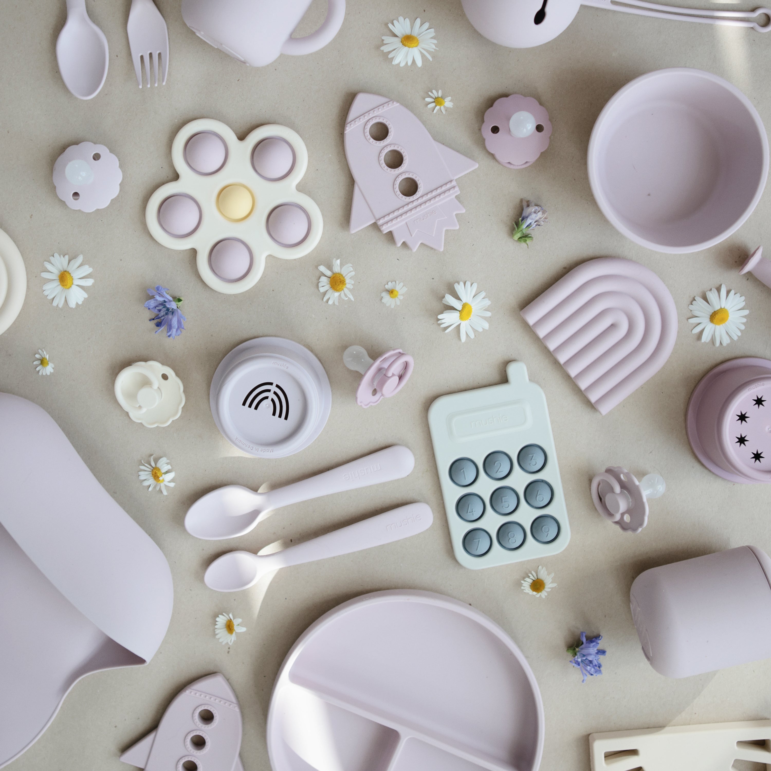 Flower Press Toy Press Toy Mushie