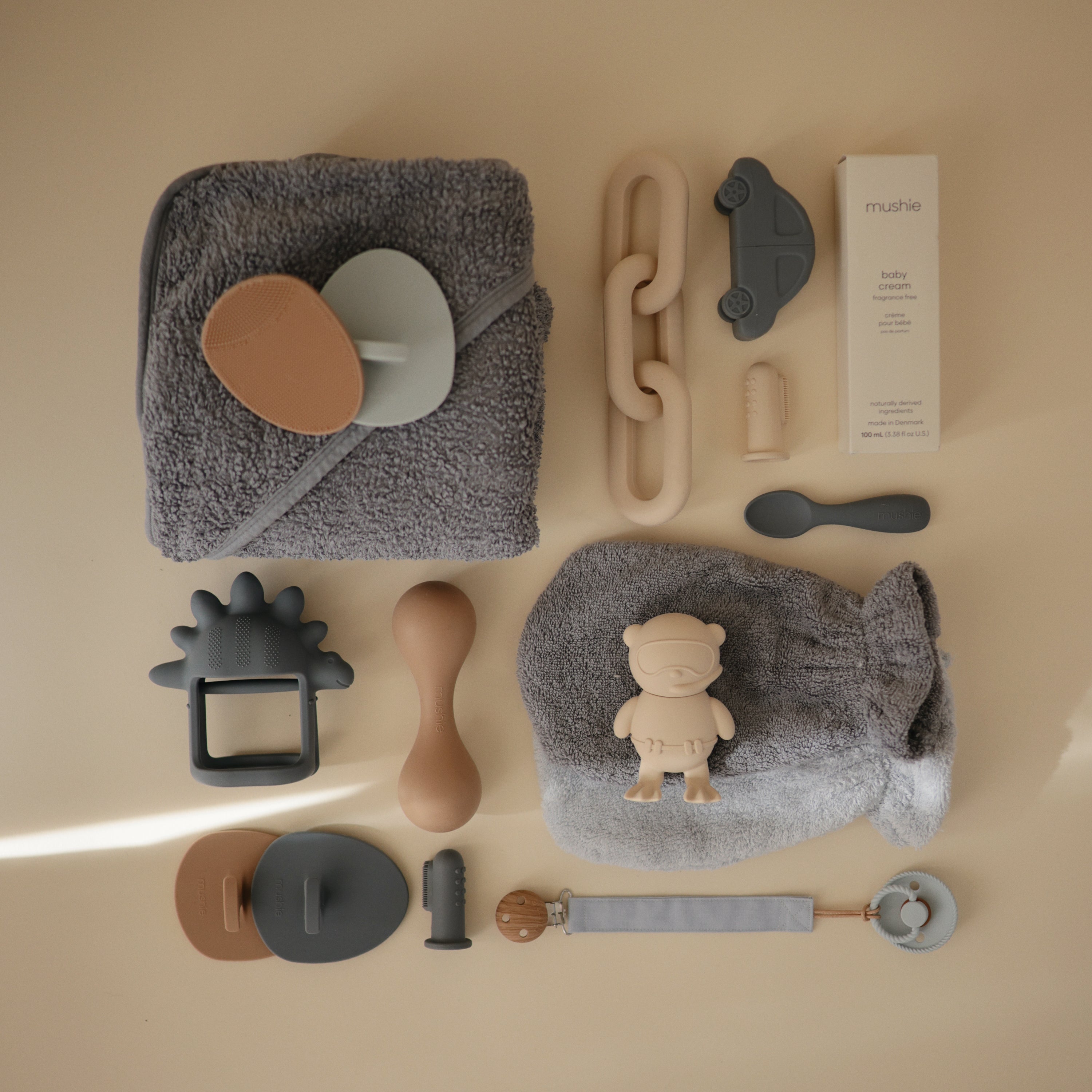 Linen Pacifier Clip 2-Pack Pacifier Clip Mushie
