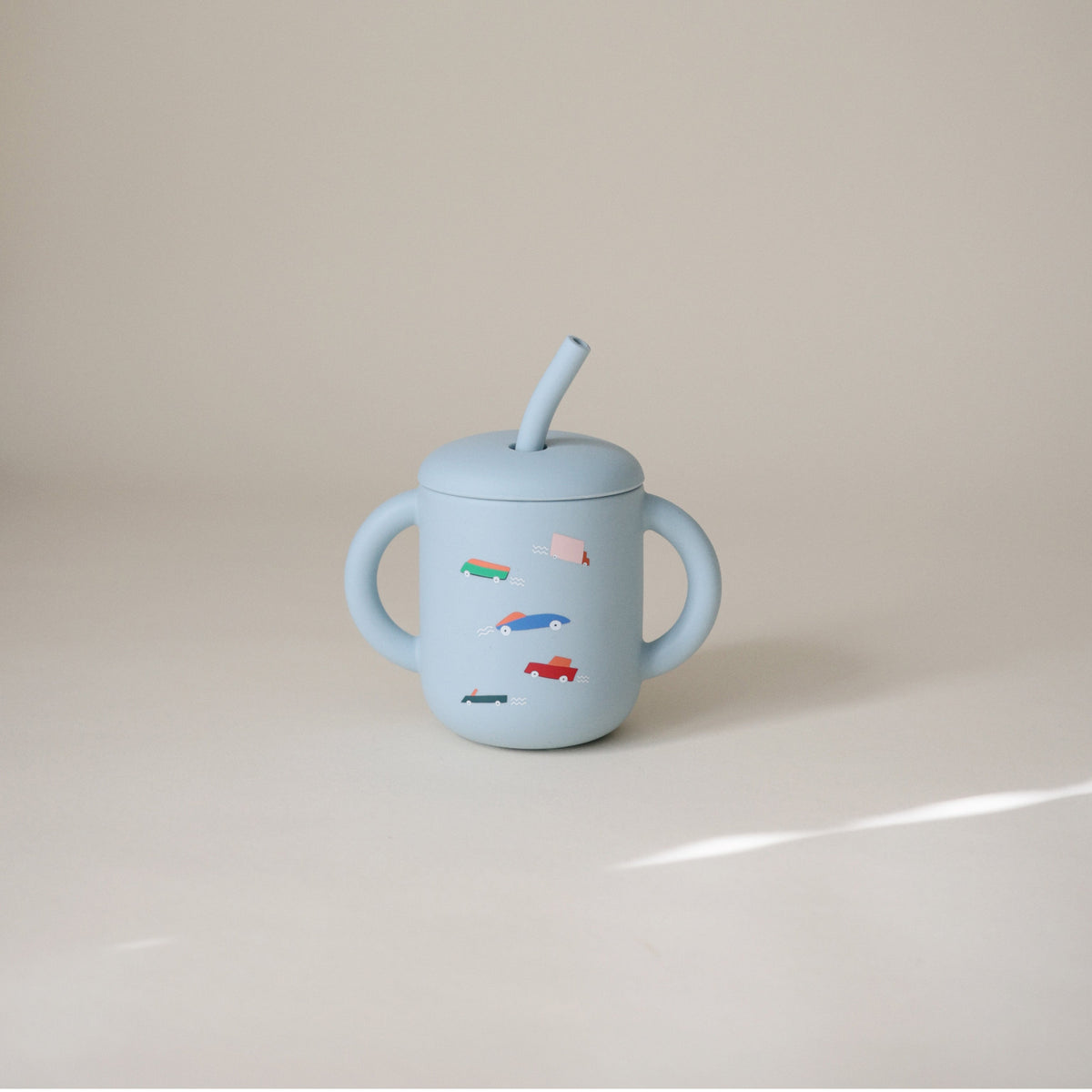 Silicone Training Cup + Straw