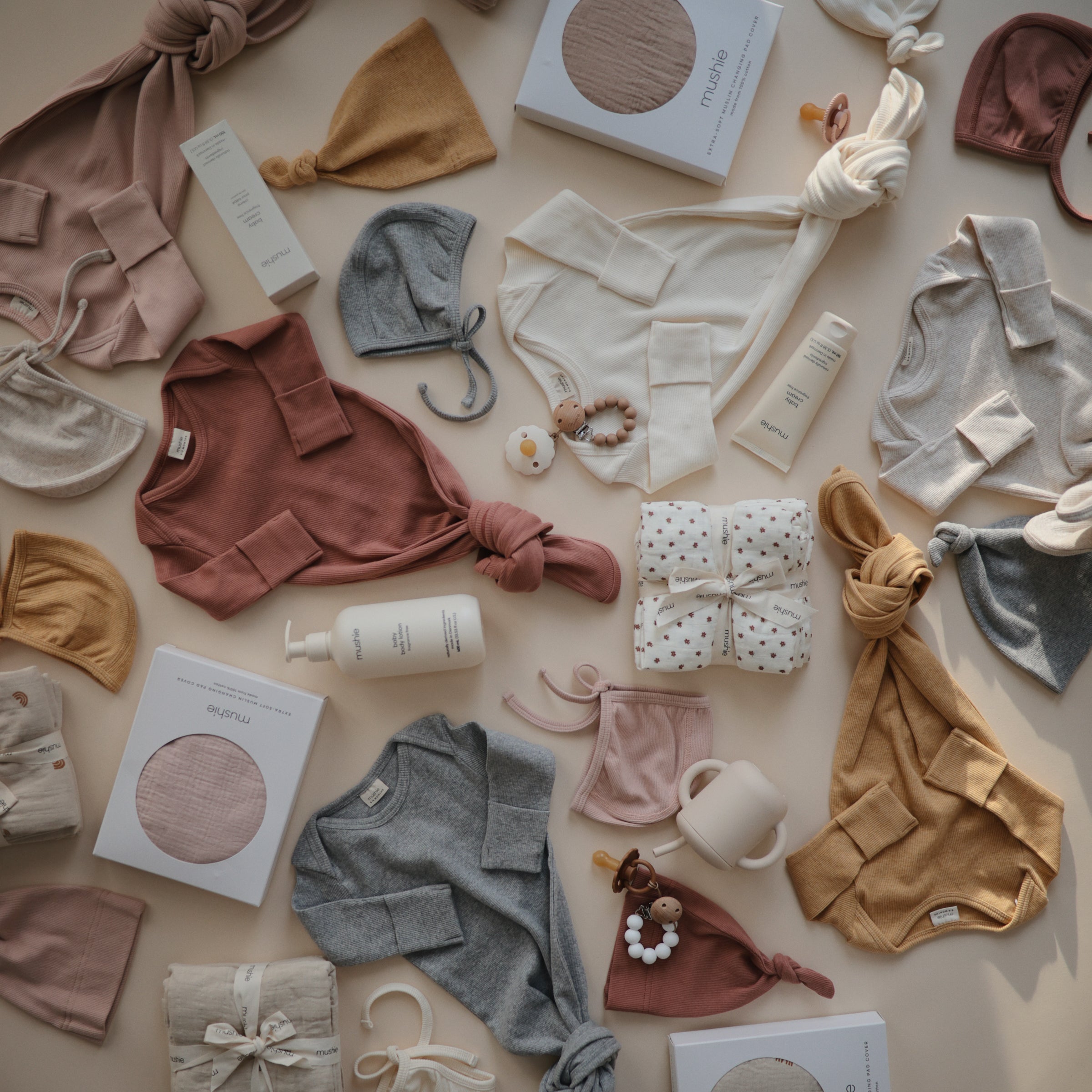 Ribbed Baby Bonnet Baby Clothes Mushie