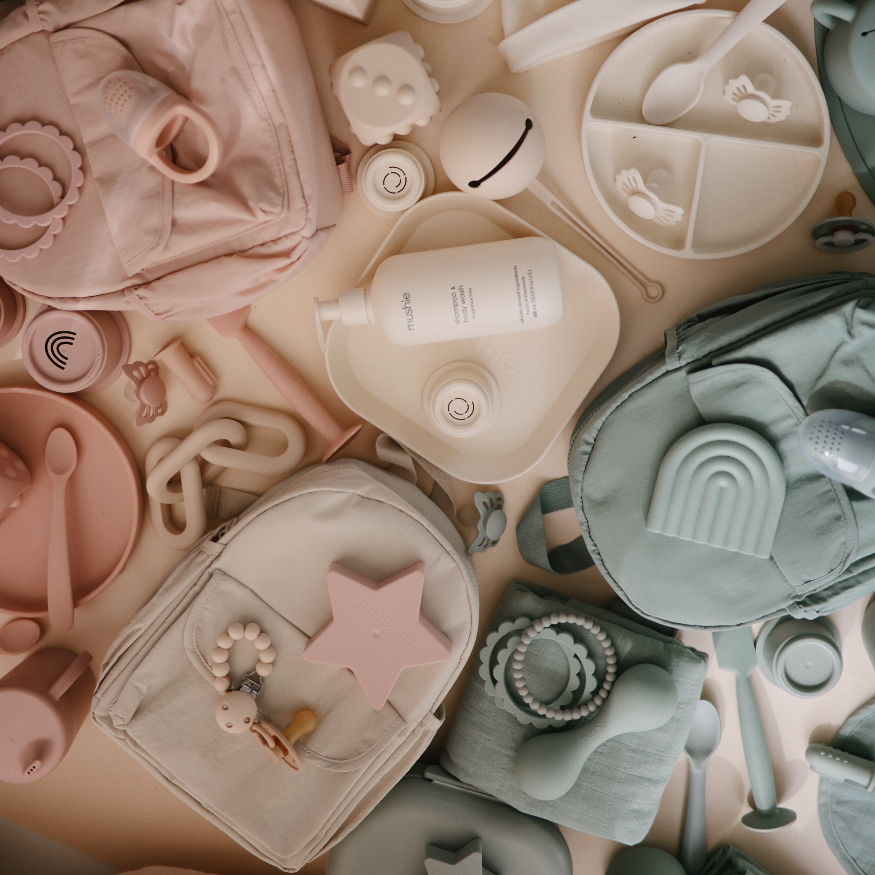 FRIGG Lucky Symmetrical Silicone Pacifier 2-Pack (0-6 Months) FRIGG PACIFIERS Mushie