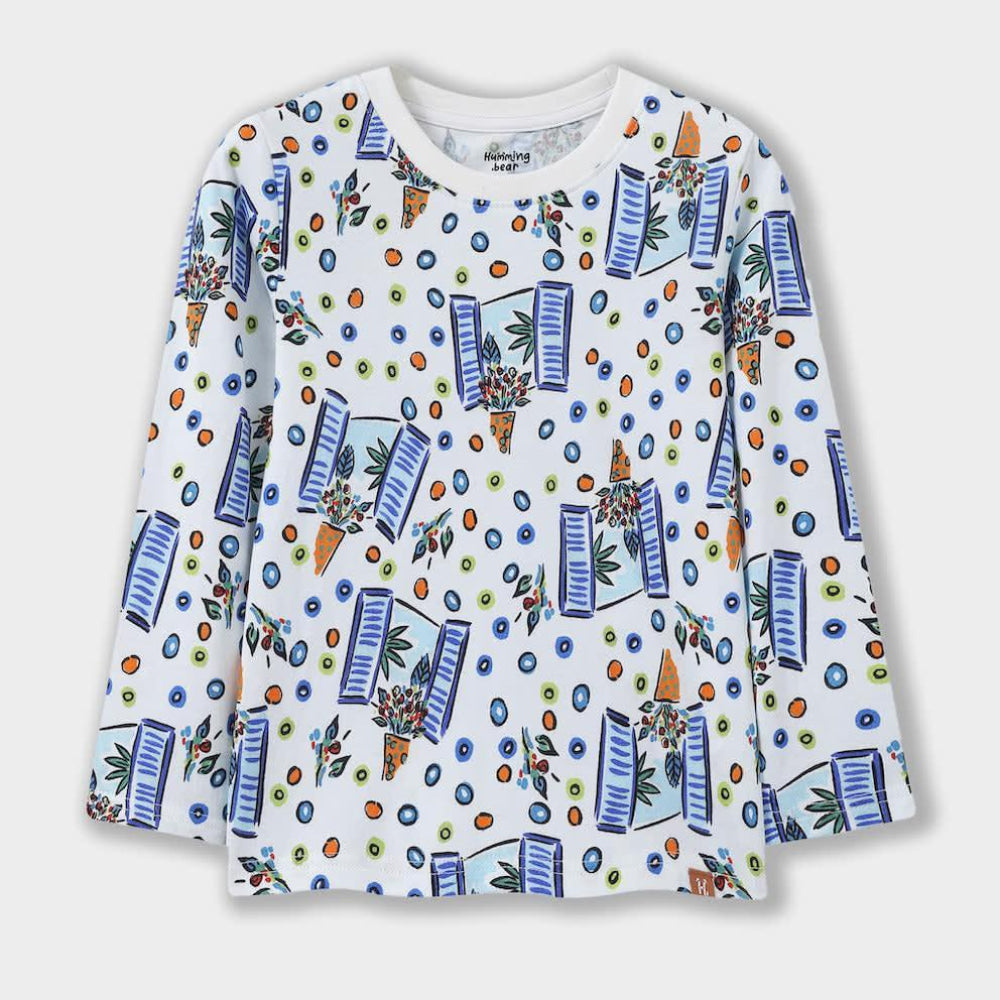 Floral Windows Long Sleeve Tee