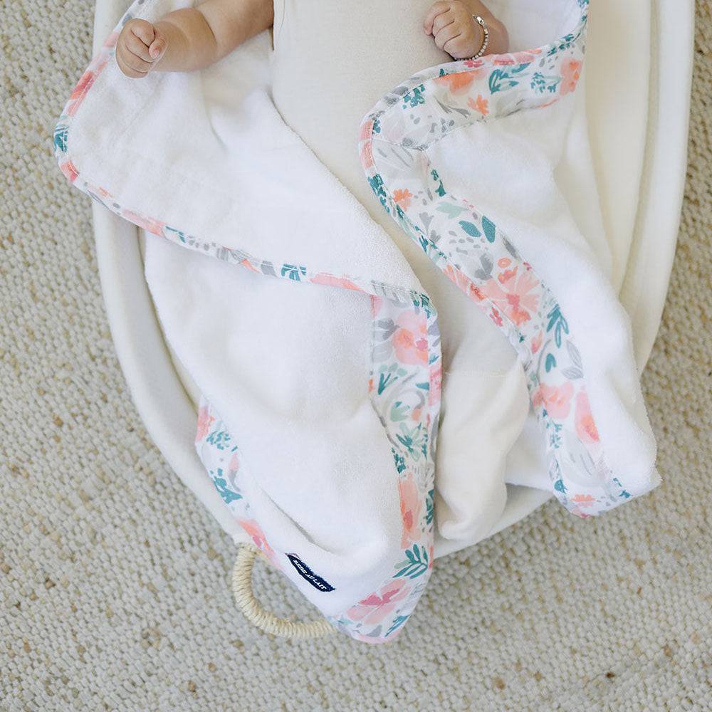 Floret Baby Hooded Towel Hooded Baby Towel Bebe au Lait
