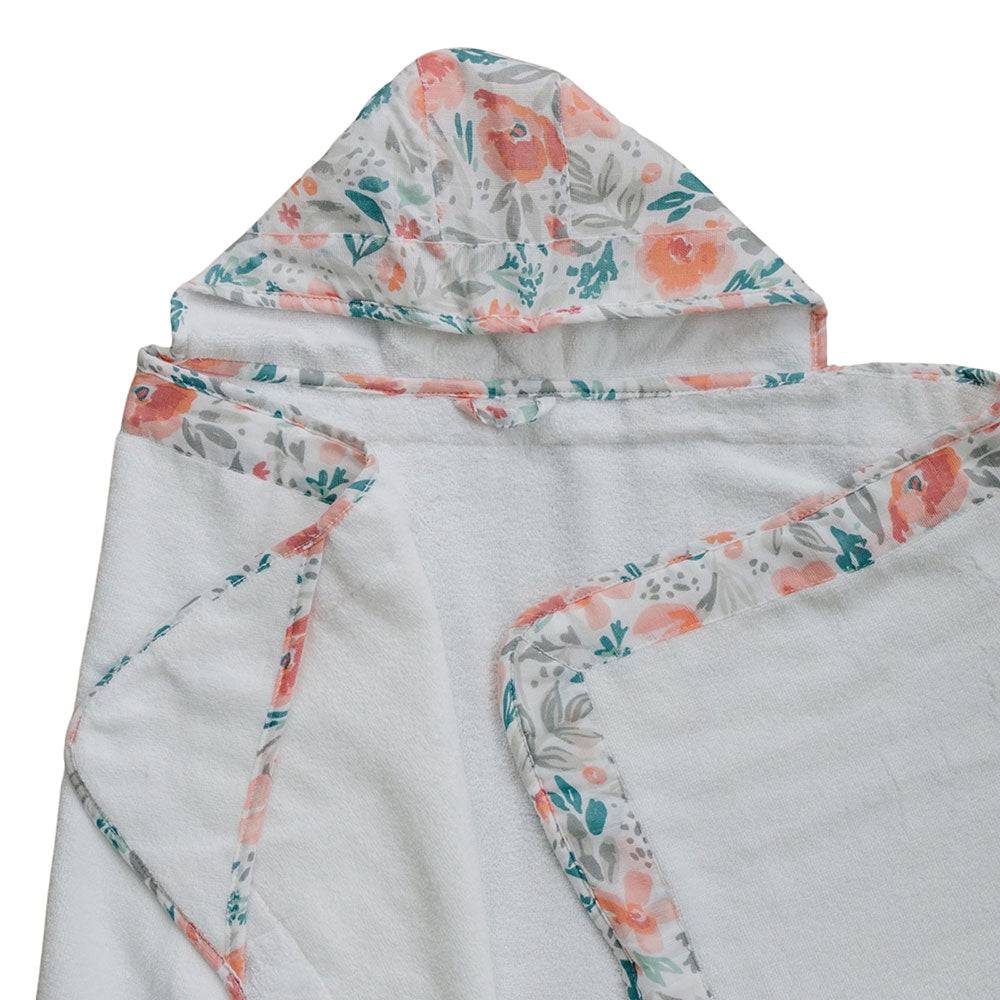 Floret Toddler Hooded Towel Hooded Toddler Towel Bebe au Lait