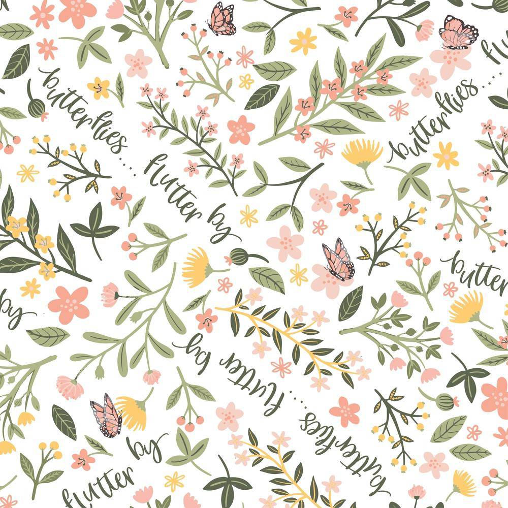 Flutterby Oh So Soft Muslin Crib Sheet Crib Sheet Bebe au Lait