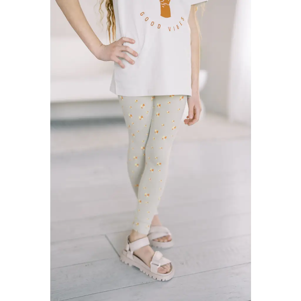 Baby Lightweight Leggings with Small Trees