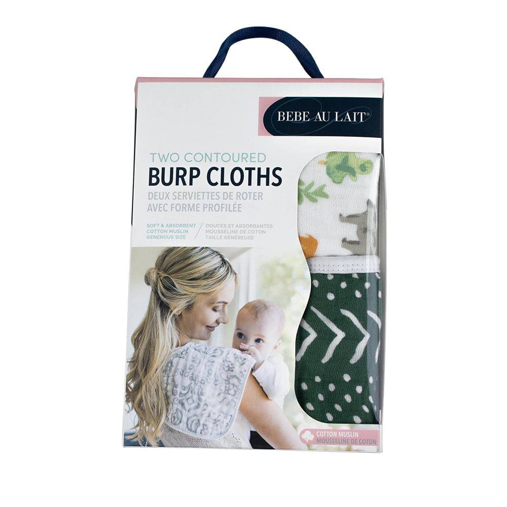 Forest Friends + Mudcloth Muslin Burp Cloths Burp Cloths Bebe au Lait