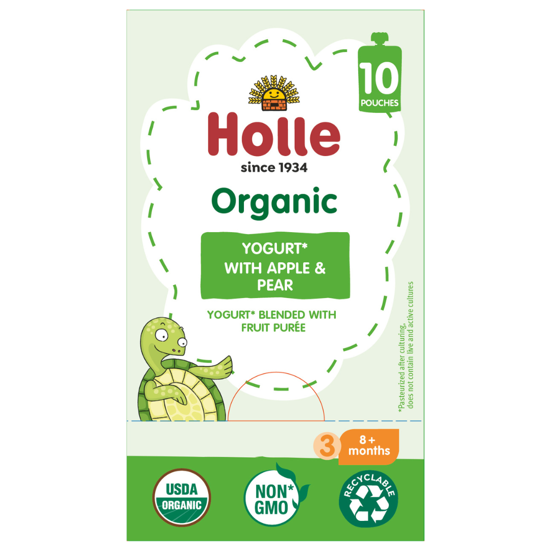 Holle Organic Yogurt Pouches - Apple & Pear