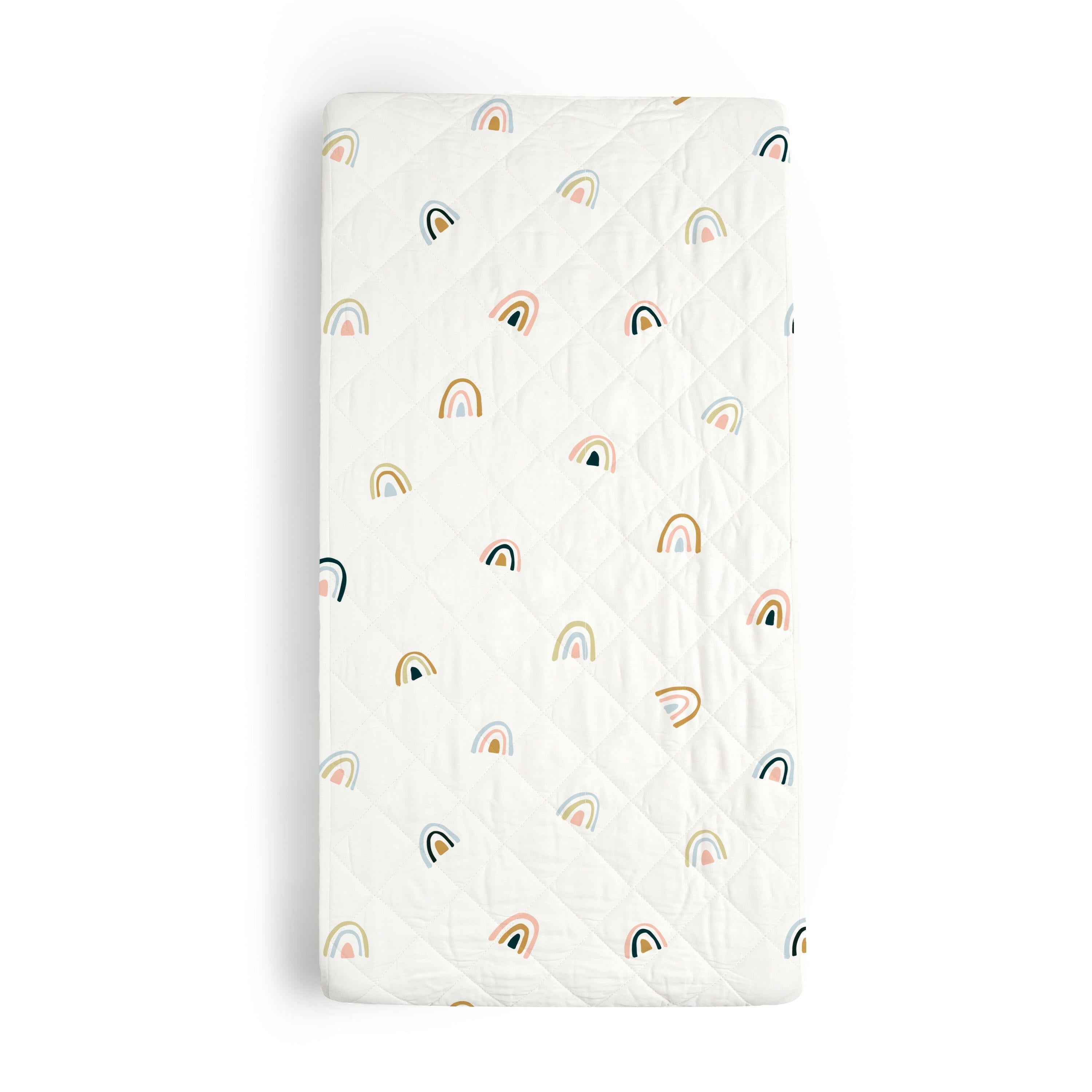 Organic Changing Pad Cover - Rainbow Changing Pad Cover Makemake Organics