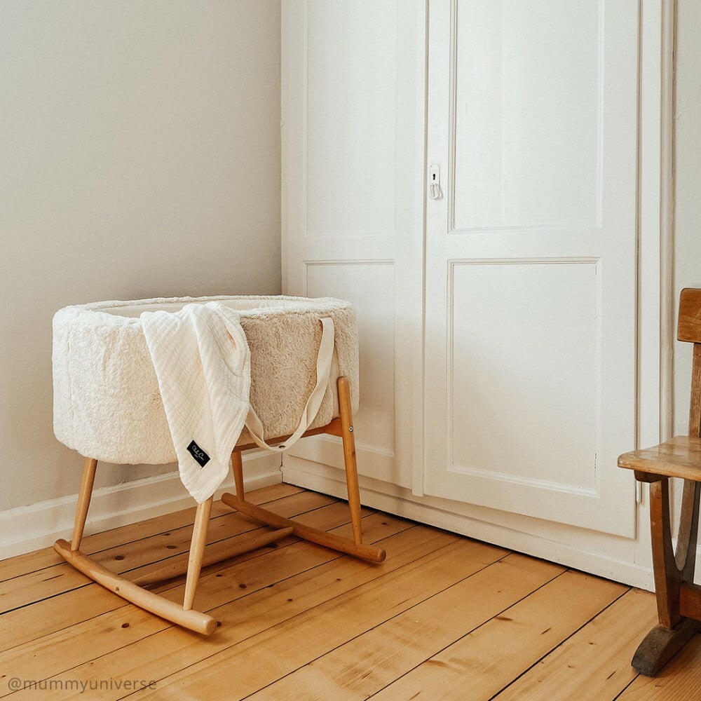 KUKO Moses Basket - Fur Baby Bed Charlie Crane