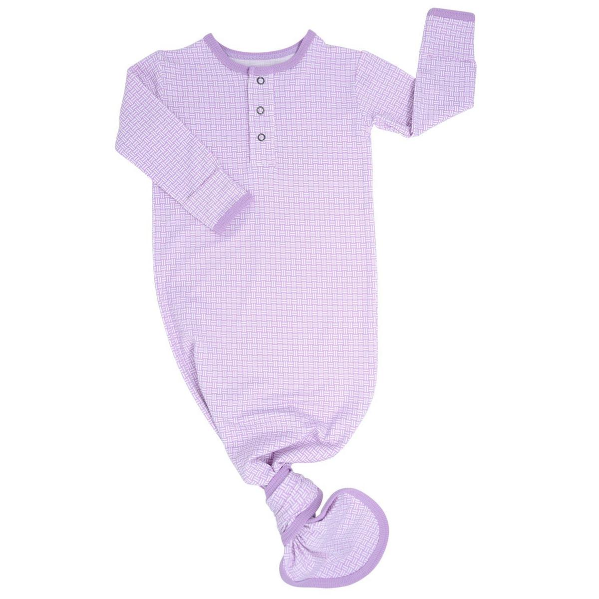 Knotted Gown - Purple Basketweave