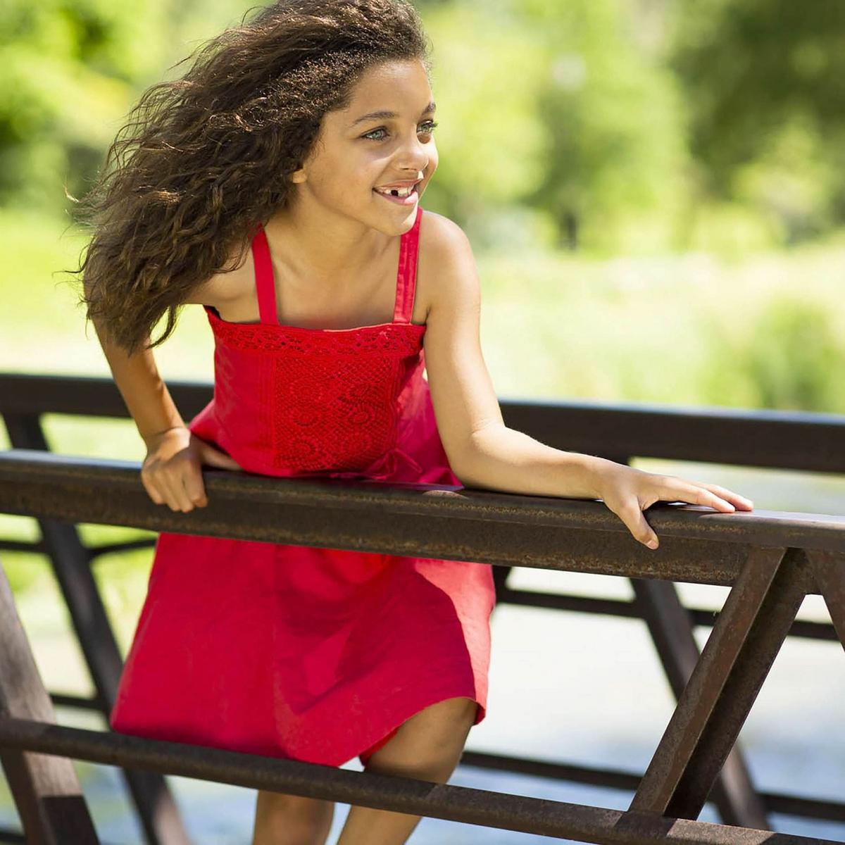 Crochet Trim Summer Dress - Summer Red