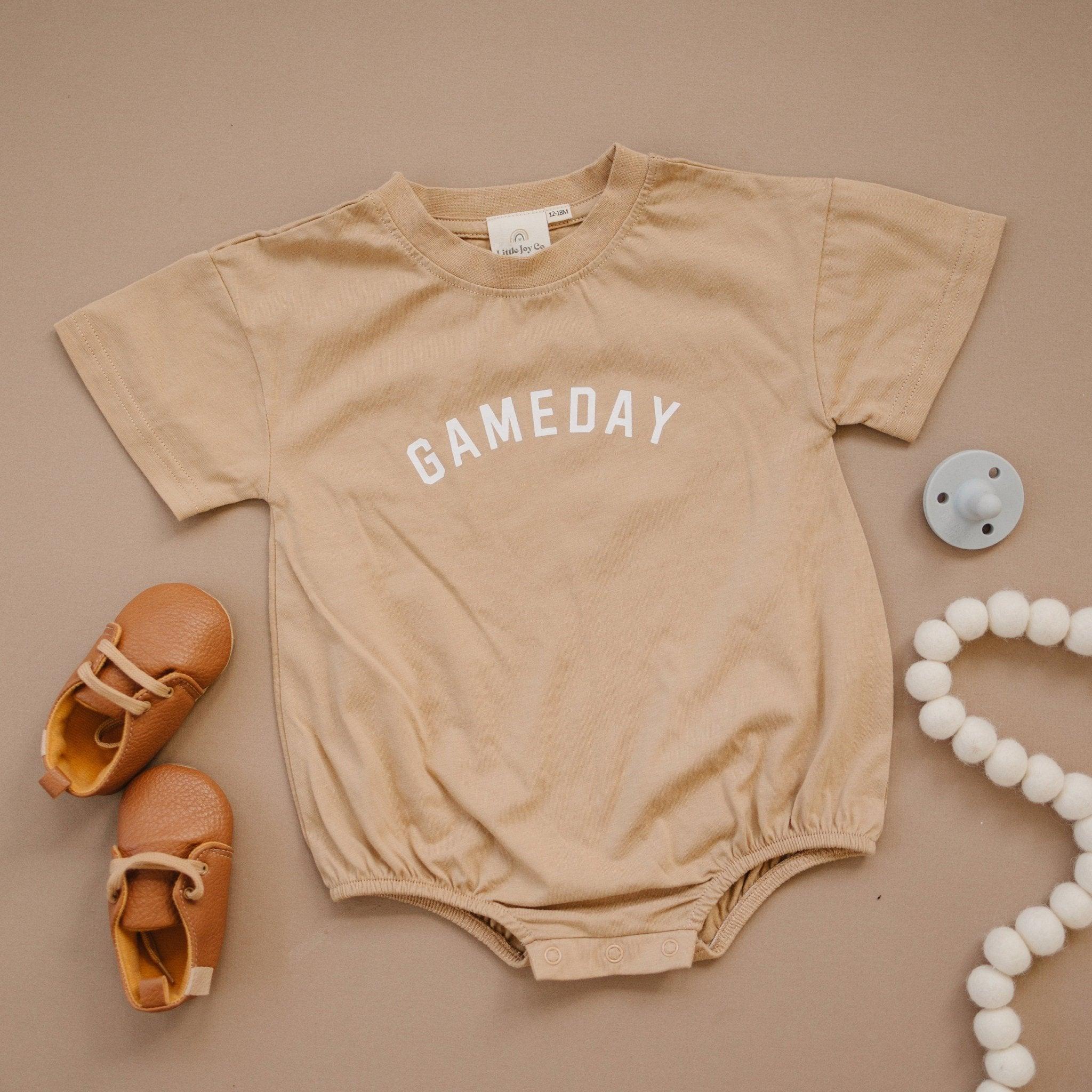 Gameday Organic Cotton T-Shirt Romper - more colors