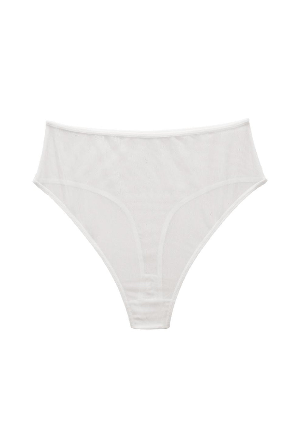 Georgie High Thong - White - FINAL SALE
