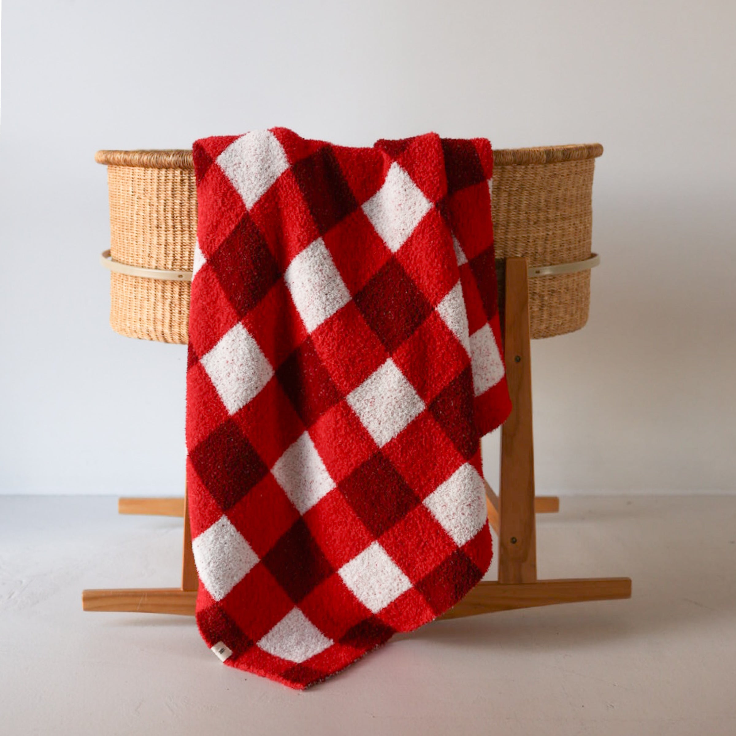 Plush Blanket | Scarlet Gingham