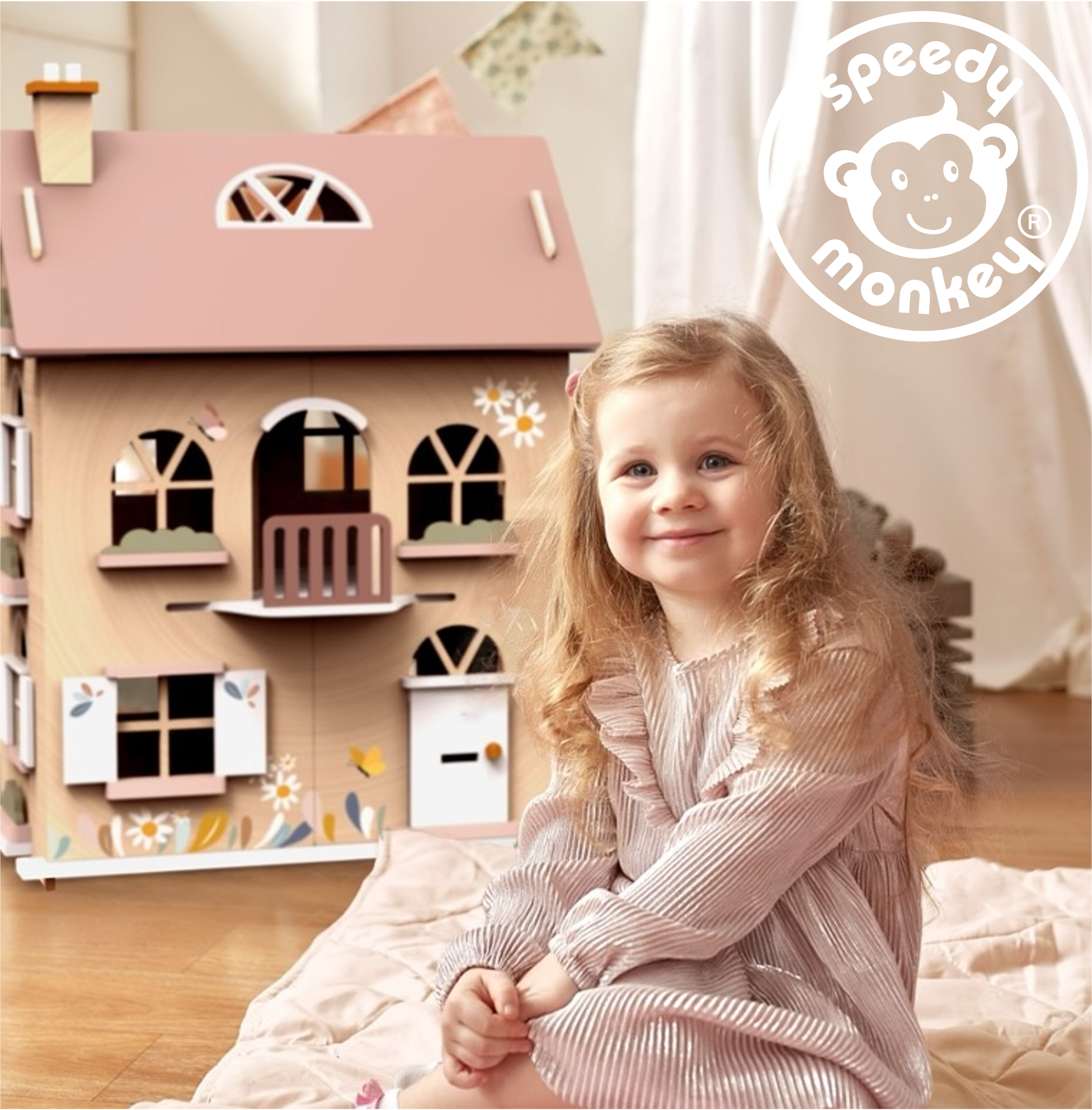Doll House Bedroom set incl. 1 character
