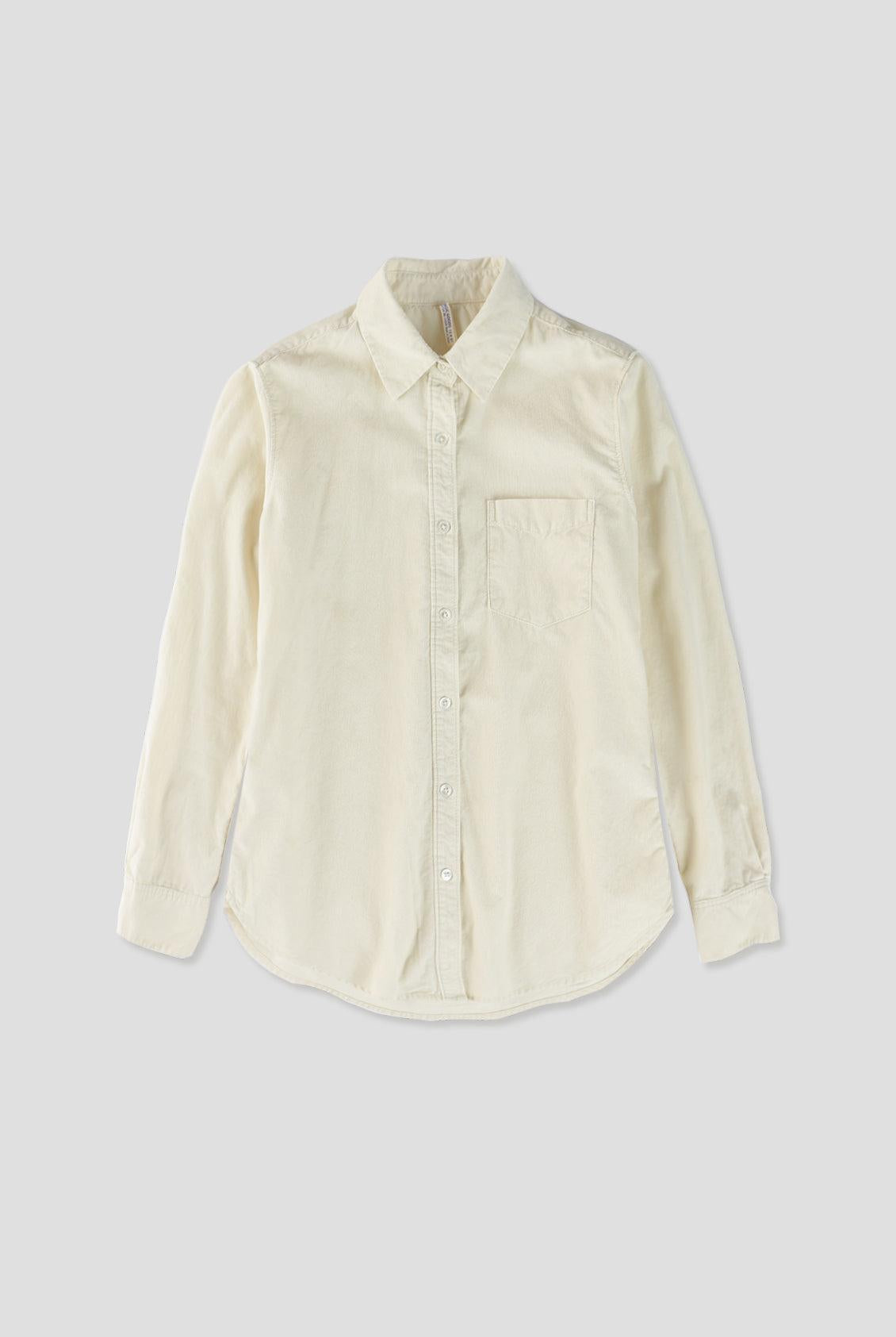Corduroy Basic Shirt - Ivory