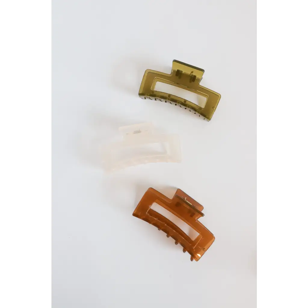 Translucent Green Medium Size Hair Clip