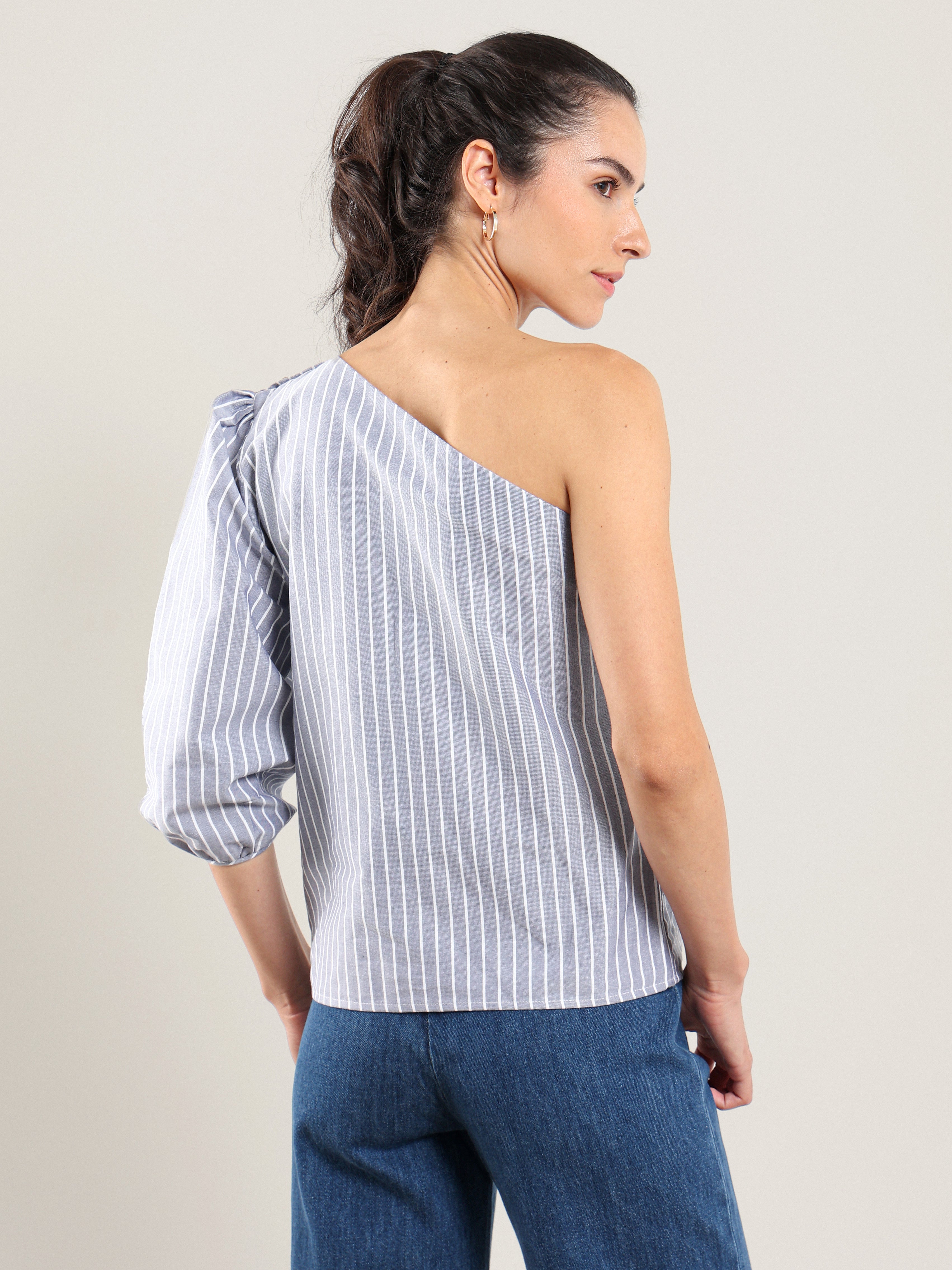 Sola Top - Navy Stripe