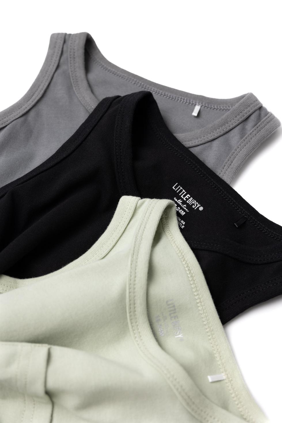 Baby Pocket Tank - Charcoal