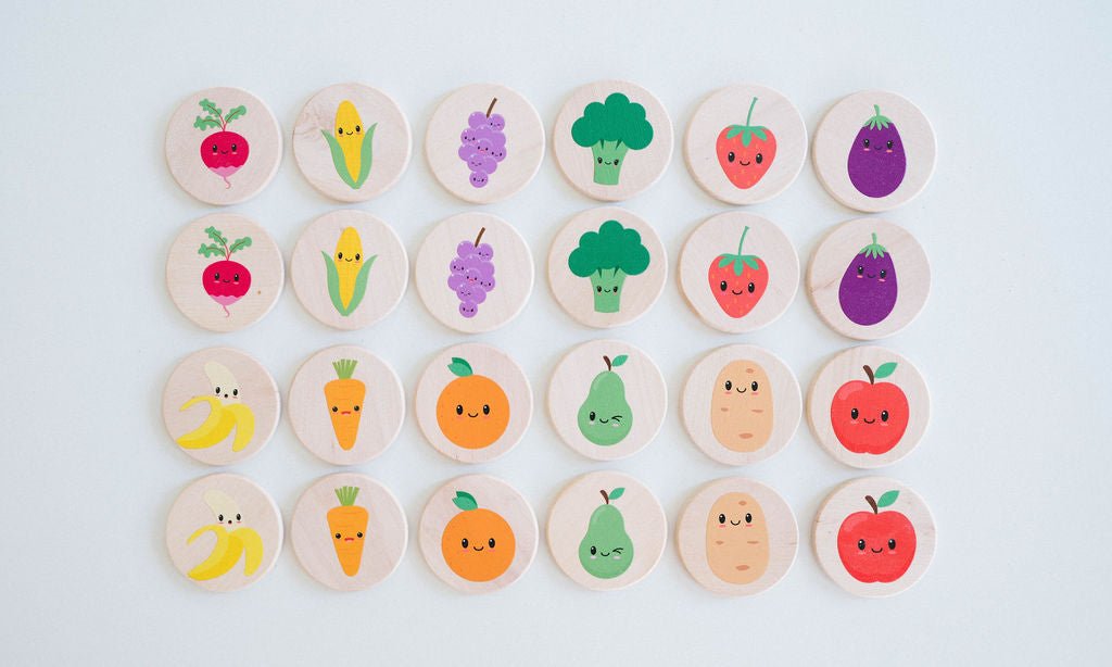 Happy Farmer's Market Matching Tiles Tile Toys Bannor Toys