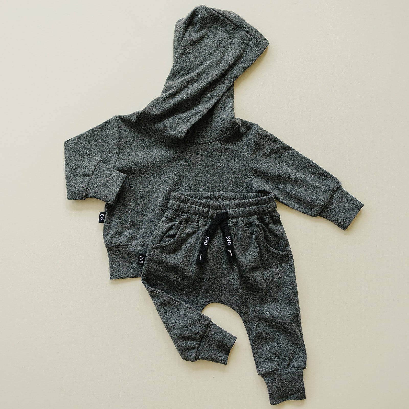 Harley Jogger Set Olive + Scout Grey 3-6M