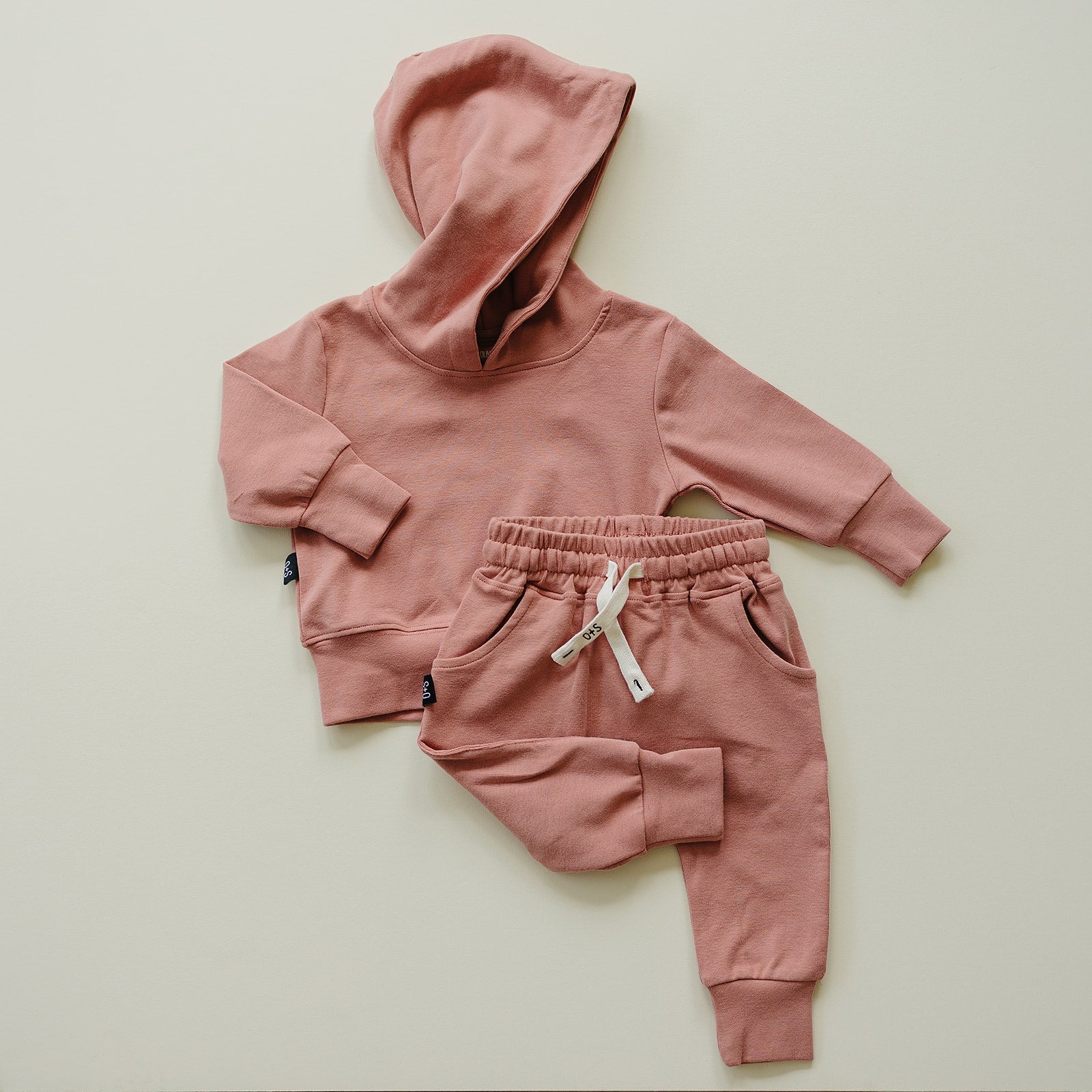 Harley Jogger Set Olive + Scout Salmon 3-6M