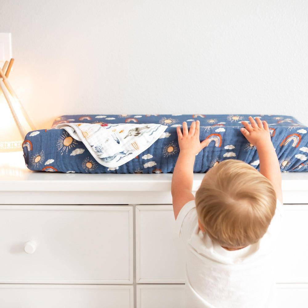 Hello Sunshine Changing Pad Cover Changing Pad Cover Bebe au Lait