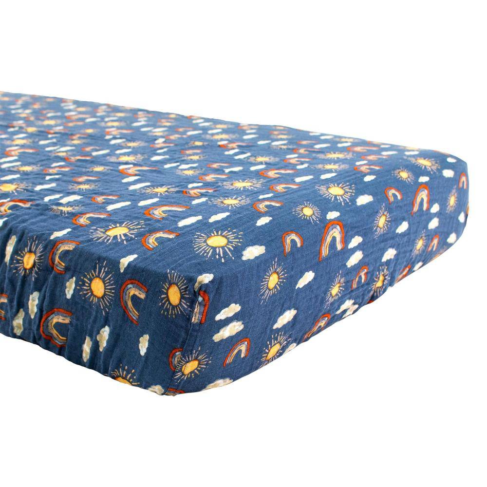 Hello Sunshine Crib Sheet Crib Sheet Bebe au Lait